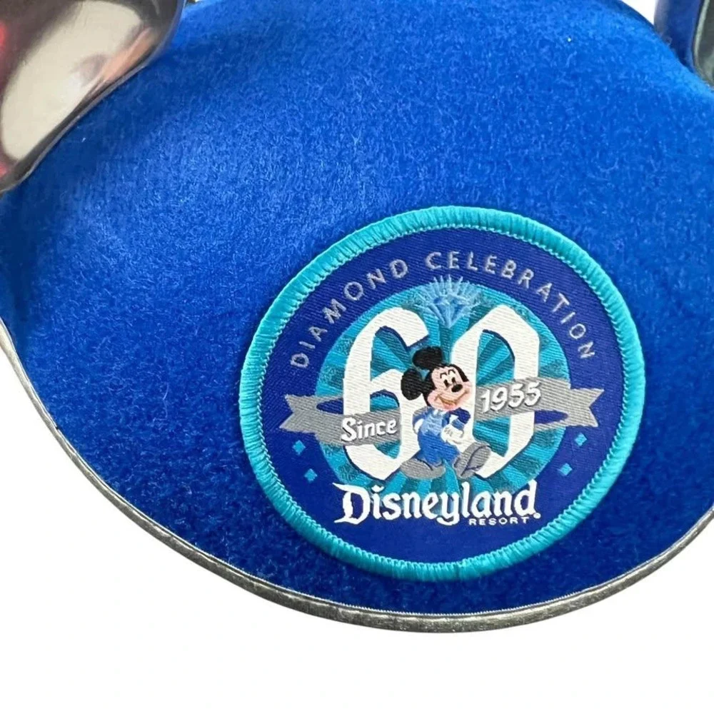 Disneyland Resort Mickey Mouse Ears Hat 60th Anniversary Diamond Celebration NEW - Picture 2 of 7